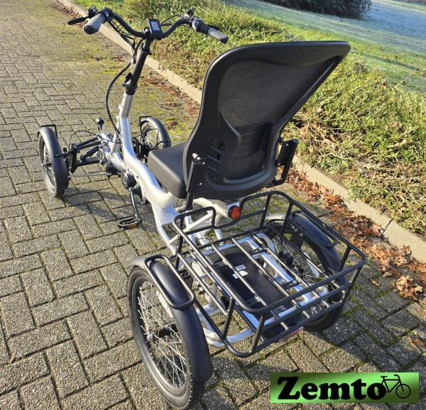 Elektro Vier Rad Zemto Mover T6 , 720 WH, 90 NM - Mittelmotor, grau, mit Tasche